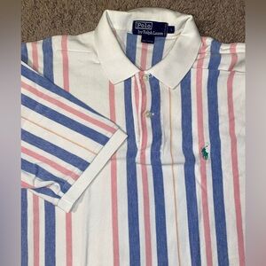 Vintage Polo Ralph Lauren Mens Size Large South Beach Miami Colors Polo Shirt